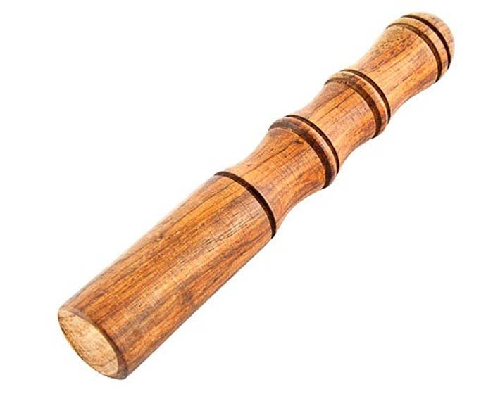 Wooden Stick Carved For Singing Bowl - 6.5"L - Sold as as Set of  2