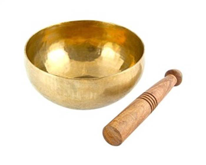 Hand Hammered Tibetan Meditation Singing Bowl - 6"D