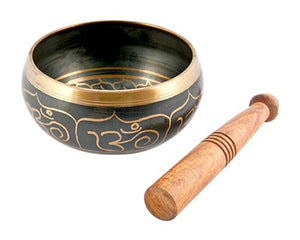 Om Symbol Tibetan Meditation Singing Bowl - 6"D