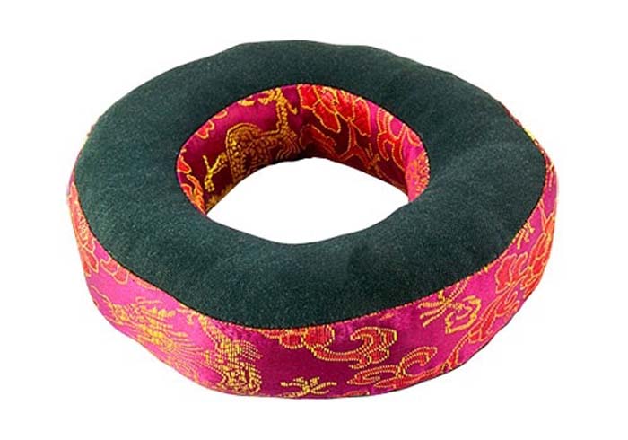 Tibetan Singing Bowl Cushion (Medium) - 6"D, 2"H