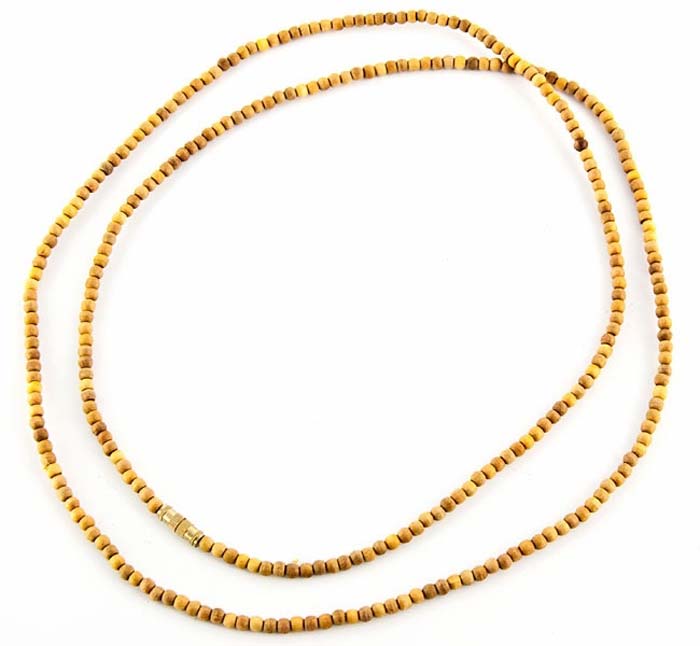 3mm Natural Sandalwood Neck Beads - 32"L