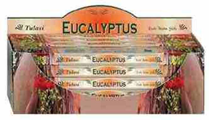 Tulasi Eucalyptus Incense - 8 Sticks Pack (25 Packs Per Box)