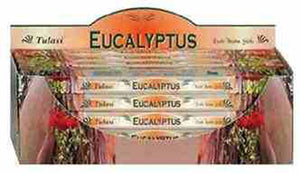 Tulasi Eucalyptus Incense - 8 Sticks Pack (25 Packs Per Box)