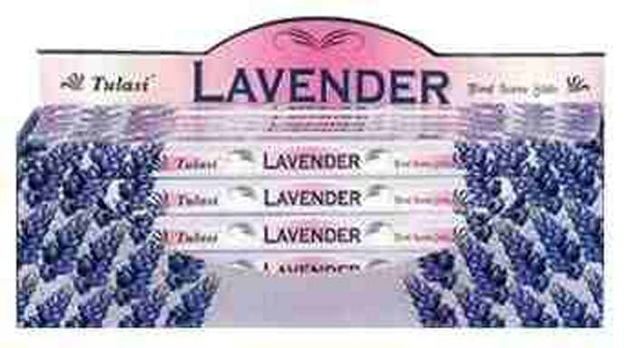 Tulasi Lavender Incense - 8 Sticks Pack (25 Packs Per Box)
