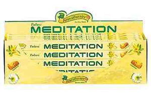 Tulasi Meditation Incense - 8 Sticks Pack (25 Packs Per Box)
