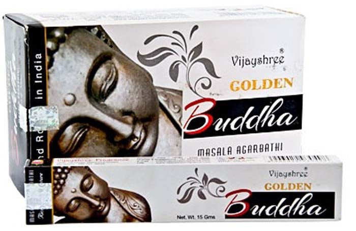 Golden Buddha Incense - 15 Gram Pack (12 Packs Per Box)