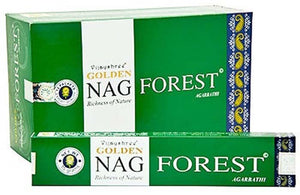 Golden Nag Forest Incense - 15 Gram Pack (12 Packs Per Box)