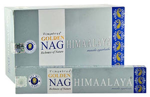 Golden Himalaya Incense - 15 Gram Pack (12 Packs Per Box)