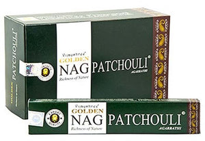 Golden Nag Patchouli  Incense - 15 Gram Pack (12 Packs Per Box)