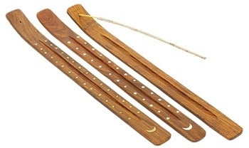 Jumbo Wooden Incense Burner Set - 18"L (12 pieces)