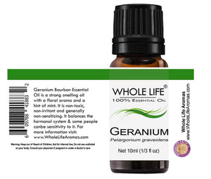 100% Pure Geranium Egyptian Essential Oil - Pelargonium graveolens | 10ml