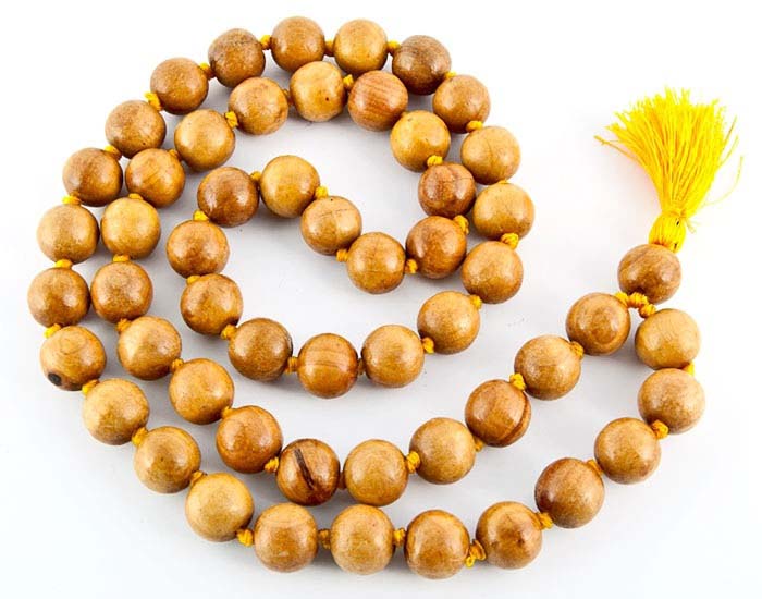 54-beads Kadam Wood Prayer Mala (knotted) - 16mm