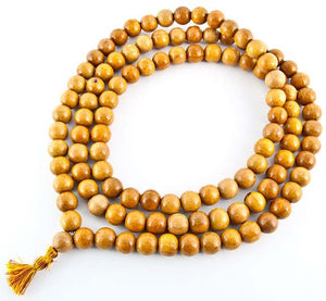 108-beads Kadam Wood Prayer Mala - 16mm