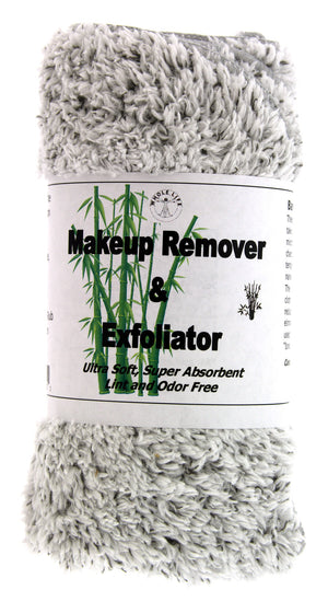 Makeup Remover and Exfoliator Bamboo Charcoal Cloth (1) Large and (3) Travel Size